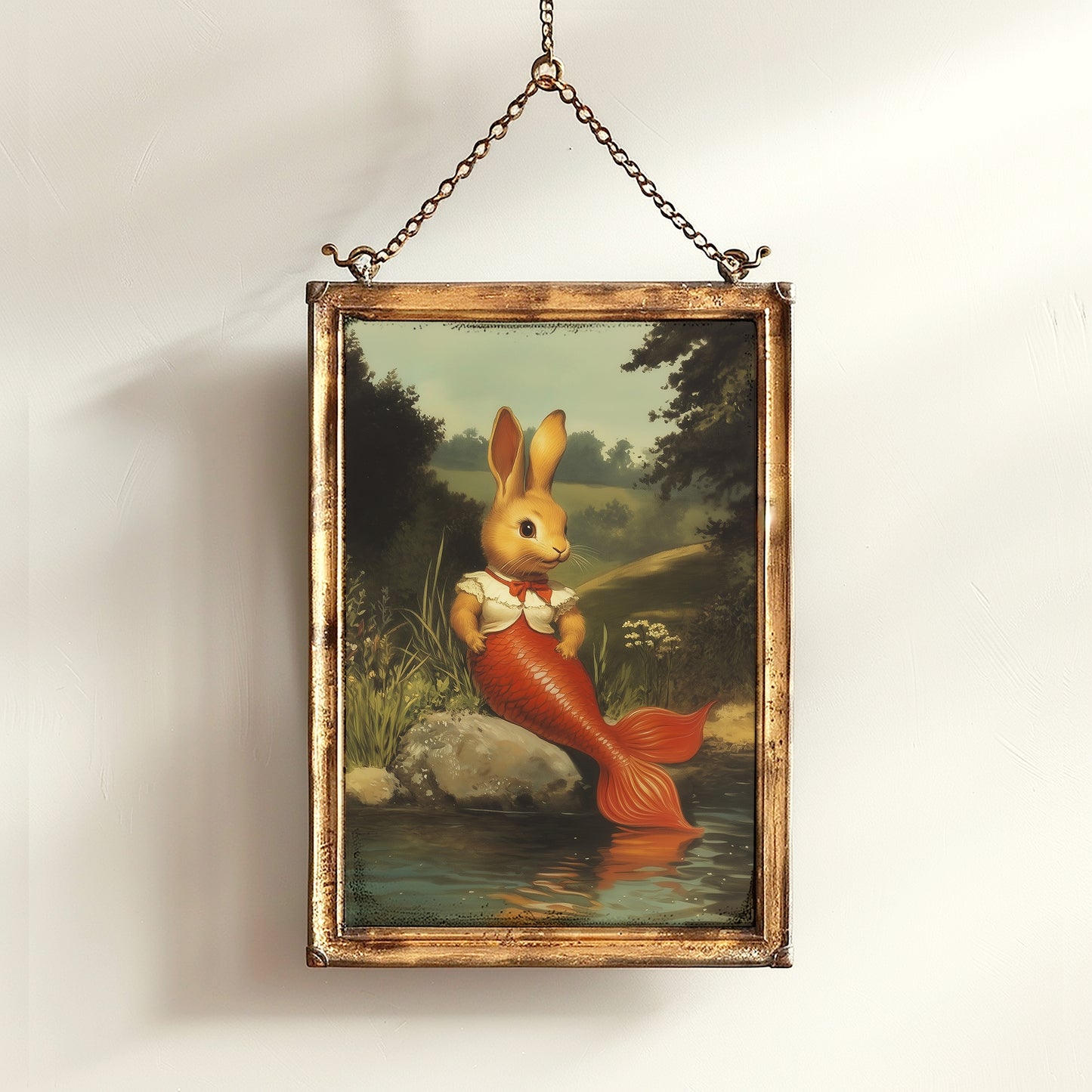 Bunny Mermaid Wall Art