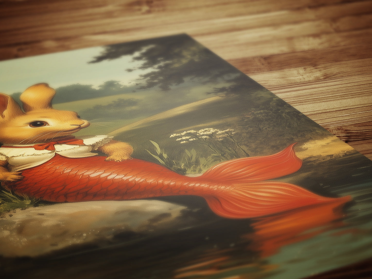 Bunny Mermaid Wall Art