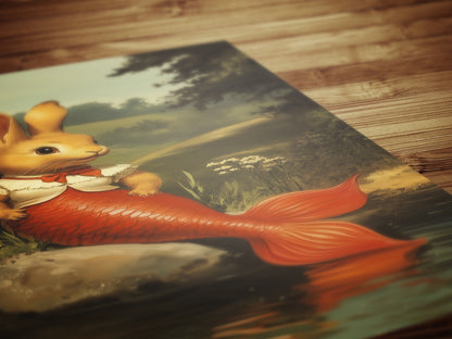 Bunny Mermaid Wall Art