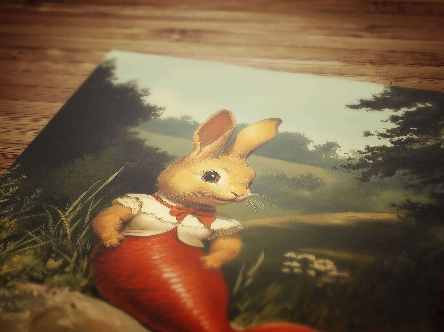 Bunny Mermaid Wall Art