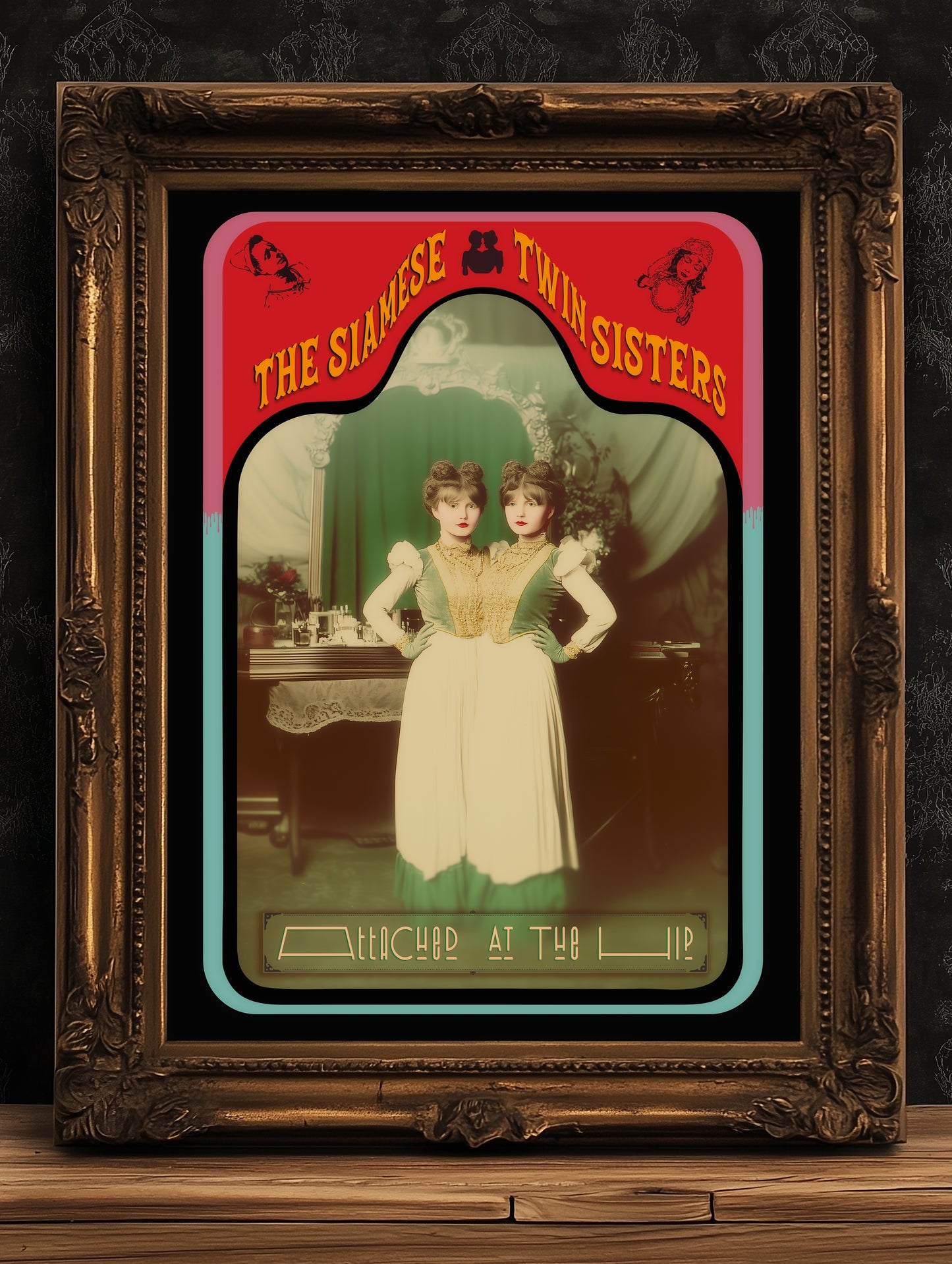The Amazing Spidora Spider Girl Vintage Circus Wall Art
