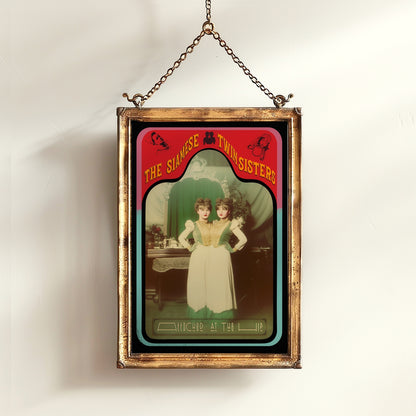 The Amazing Spidora Spider Girl Vintage Circus Wall Art