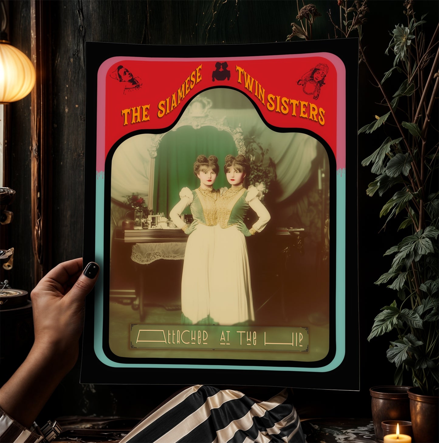 The Amazing Spidora Spider Girl Vintage Circus Wall Art