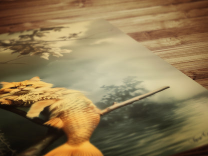 The Cat Mermaid, The Rare Catfish, Purrmaid Print, Vintage Victorian Gothic photograph, Cute Weird items Gift Wall Art, Dark Academia Decor