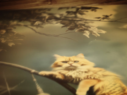 The Cat Mermaid, The Rare Catfish, Purrmaid Print, Vintage Victorian Gothic photograph, Cute Weird items Gift Wall Art, Dark Academia Decor