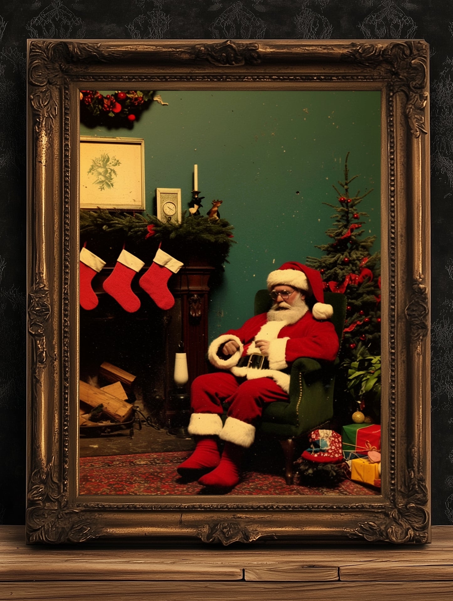 Vintage Santa Claus Wall Art