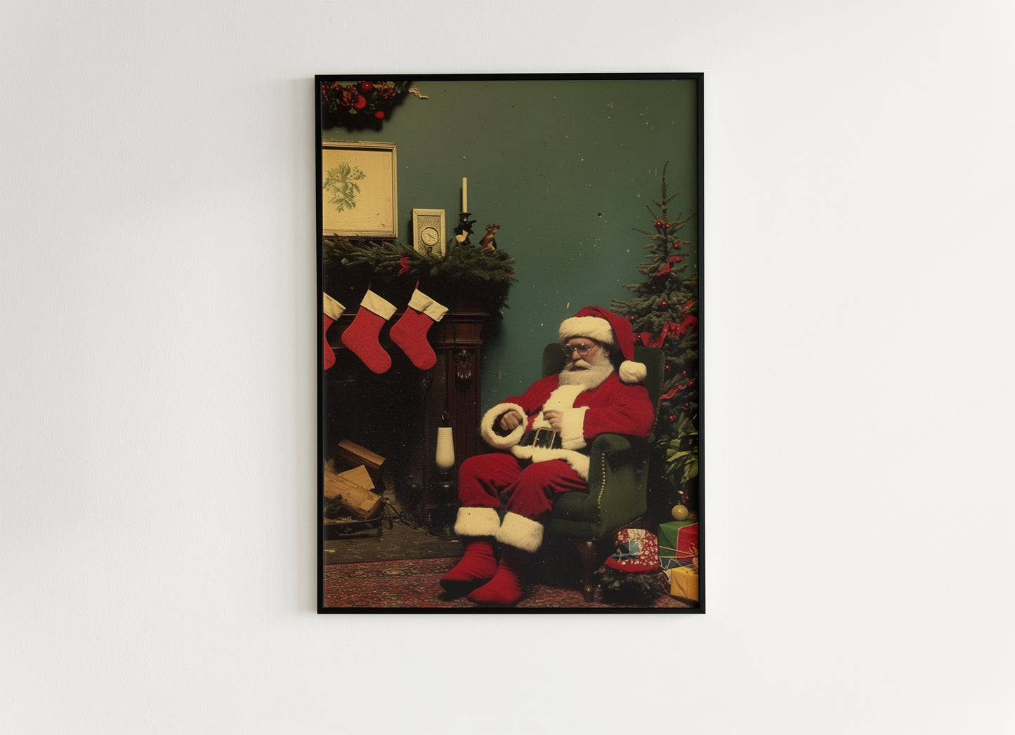 Vintage Santa Claus Wall Art
