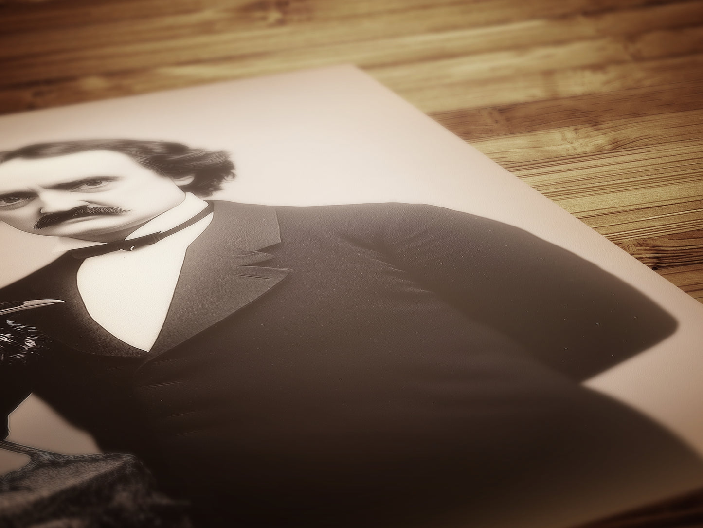 Gothic Raven Gothic Portrait Poster, Vintage Edgar Allan Poe Wall art Print, Dark Aesthetic Decor for Horror Lovers