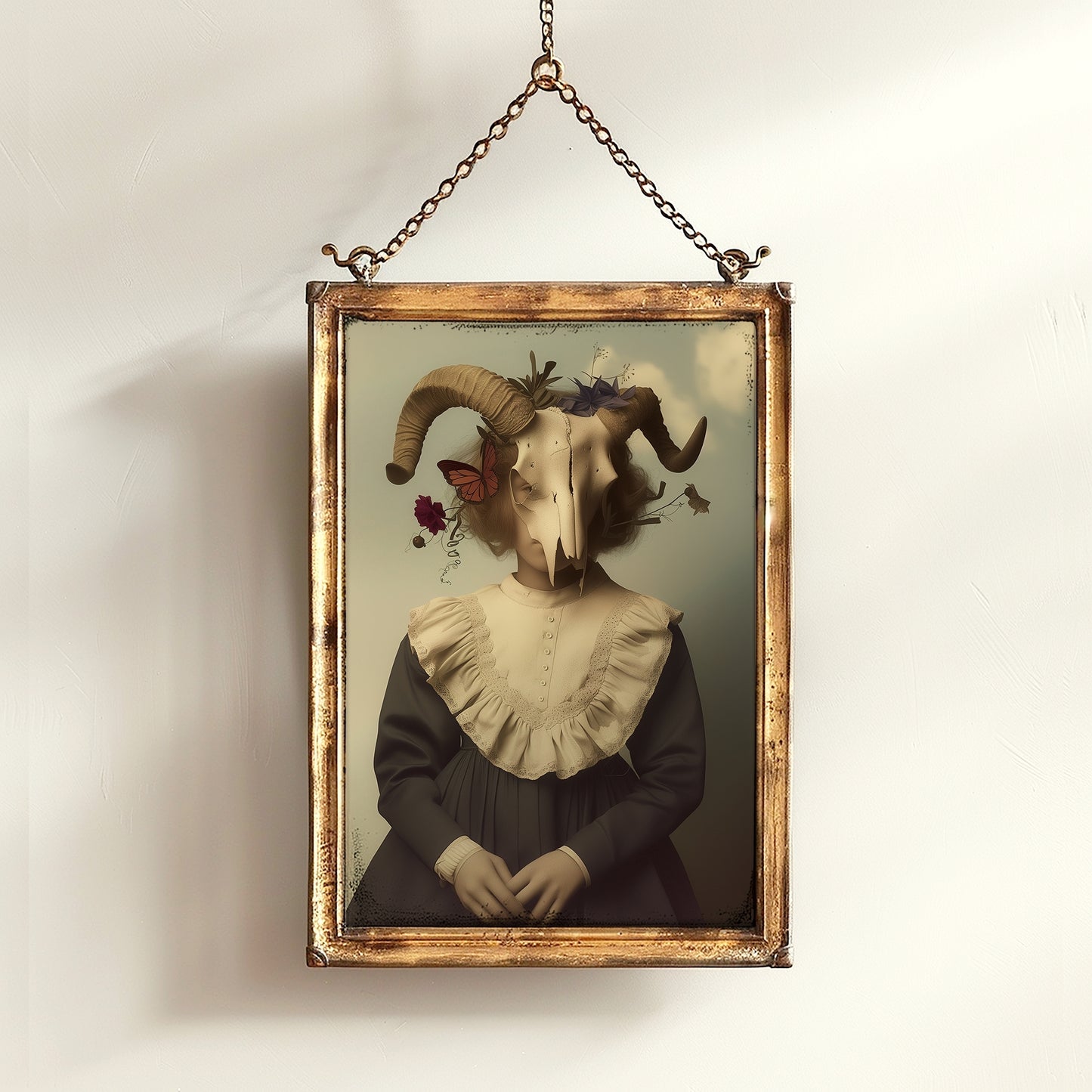 Goth Masked Girl Poster