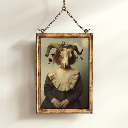 Goth Masked Girl Poster
