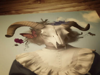 Goth Masked Girl Poster