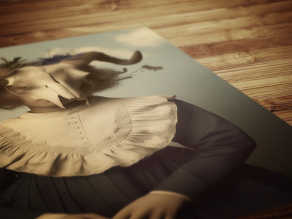 Goth Masked Girl Poster