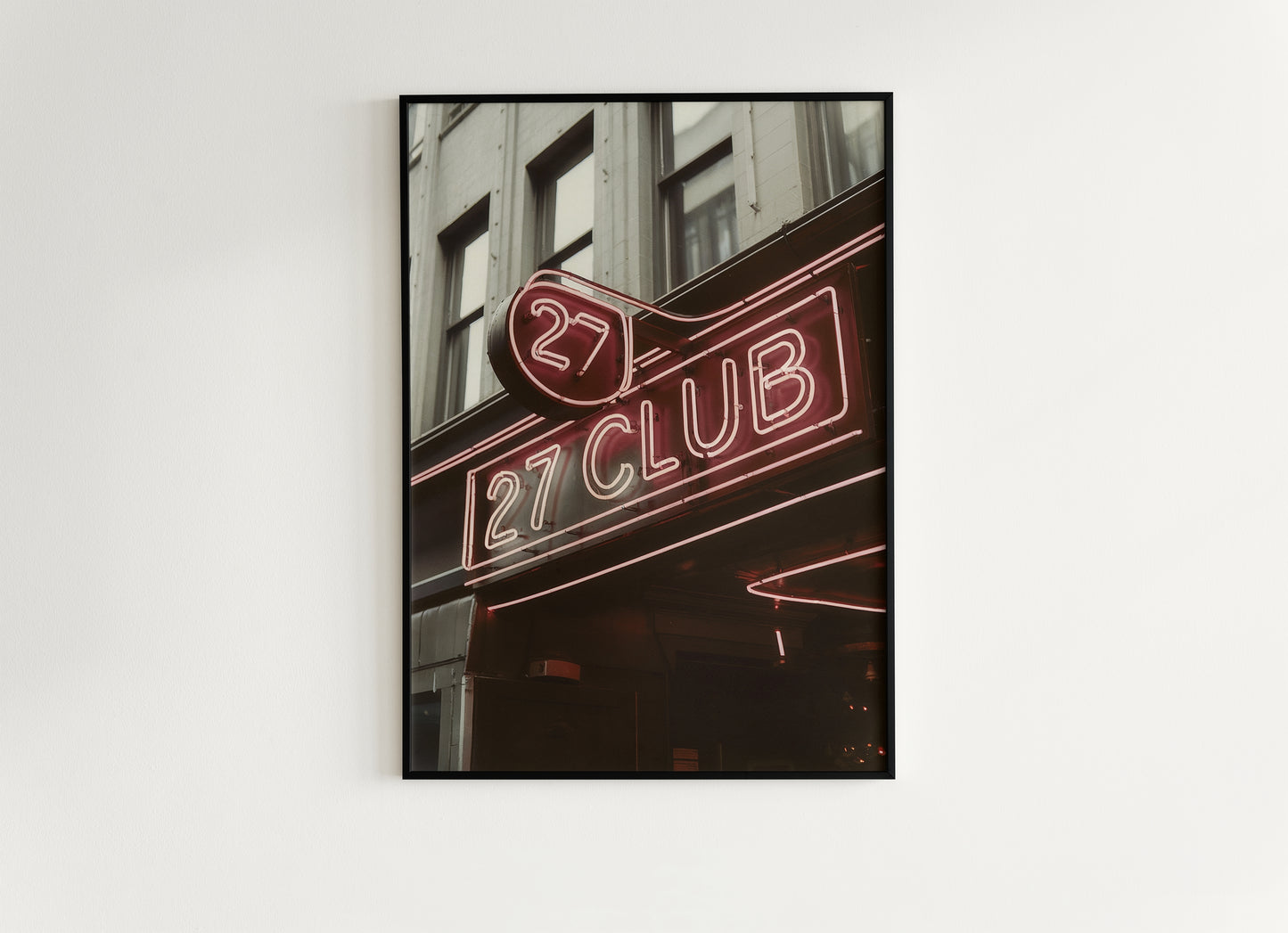 27 Club Neon Sign Wall Art