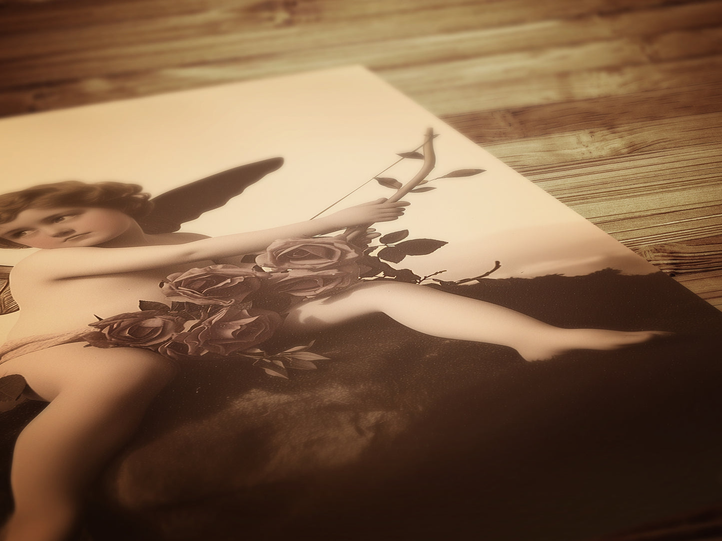 Vintage Victorian Inspired Cherub Cupid, Valentine Days Special Poster, Retro Moody Romantic Wall Art Print Gift, Dark Academia Decor