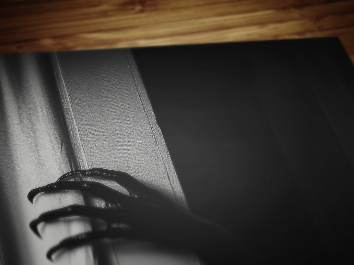 The Haunted Closet, Spooky Hand Crawling In The Dark, Spooky Horror-Themed Wall Decor, Dark Aesthetic Gothic Home Artwork, Weird Art Poster